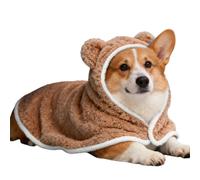 Couverture à Capuche pour Animal Domestique - Cape pour Chien doublée en Polaire, Douce et Chaude, Lavable, Manteau pour Chihuahua, Chiot, Petites, Moyennes et Grandes Races, Hiver, Halloween,