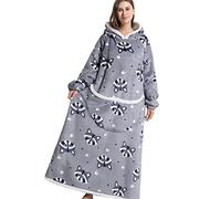 Couverture à capuche surdimensionnée avec poche géante, couverture sweat-shirt pour femmes et hommes, taille unique convient à tous, taille unique