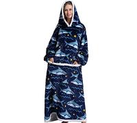 Couverture à capuche surdimensionnée avec poche géante, couverture sweatshirt pour femmes et hommes, taille unique convient à tous, taille unique