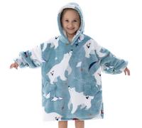 Couverture à capuche surdimensionnée pour adultes et enfants, élégante couverture à capuche Sherpa taille unique, sweat-shirt en peluche super chaude pour femmes, hommes, adolescents, enfants,