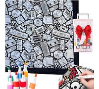 Couverture à colorier à faire soi-même : colorez votre propre couverture, couvertures lavables en velours pelucheux que vous pouvez colorer, couvertures colorées avec des marqueurs pour adultes