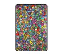 Couverture à colorier à faire soi-même | Jeté de canapé lavable, couverture d'art créatif, pour garçons, filles, familles, amateurs de vacances, loisirs créatifs, écoles maternelles, salon, chambre à