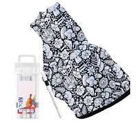 Couverture à colorier DIY - Couvertures de coloriage pour adultes, décoration de la maison en noir | Couverture de canapé pour canapé, chaise, chambre, soirées cinéma, voyages en camping, chambre