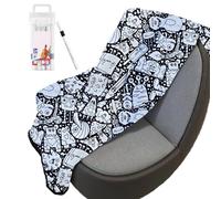 Couverture à colorier DIY - Couvertures de coloriage pour adultes, décoration de la maison en noir | Couverture de canapé pour canapé, chaise, chambre, soirées cinéma, voyages en camping, chambre