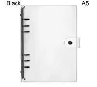 Couverture À Feuilles Mobiles Transparente Pour Ordinateur Portable A5 A6, En Pvc, Couleur Bonbon, 6 Anneaux, Classeur, Agenda, Planificateur, Fournitures De Papeterie Scolaire
