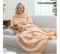 InnovaGoods Couverture à Manche Individuelle avec Poche Centrale Faboulazy