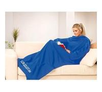 Couverture polaire plaid à manches - Bleu Pearl