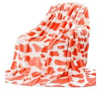 Couverture à motifs en flanelle pour se détendre en plein air et au bureau, couverture polaire en polyester doux pour la chaleur sous la climatisation (C-152,4 x 203,2 cm)