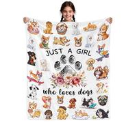 Couverture à thème chiots pour femmes, filles et enfants - 101,6 x 127 cm