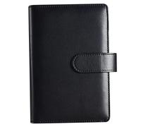 Couverture A6 5 x 7 6 Ring PU en cuir Notebook Cover Refipillable Binder A6 avec fermeture de boucle magnétique pour remplissage Paper Loge Leaf Personal Planner Binder, UNIQUEMENT, Notebook