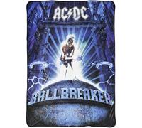 Couverture AC/DC 150 x 200 cm - En polaire corail - Couverture de canapé ACDC - Couverture de canapé - Groupe de rock - Article de fan - Chaud et doux - Cadeau Oeko-Tex