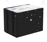 COUVERTURE AIR CONDITIONNEUR - 600D Oxford Imperproof Isolation Protector avec cordon réglable pour l'hiver, Bouclier d'unité AC Home Outdoor, accessoire de tissu noir, utilisation facile