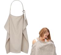 Couverture Allaitement Bebe,Tablier D'allaitement Douce Et Respirante,75 X 110 Cm Ajustable Cache Allaitement Coton,Voile D'allaitement Pour Mamans,Khaki