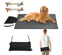 Couverture Animaux de Compagnie, Imperméable Tapis Chauffant Pliable pour Chien et Chat avec Corde Dentition, 100 x 70 cm Oxford Sac de Rangement Couverture d'animal Familier pour Extérieur Camping