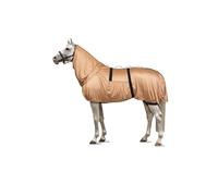 Couverture anti eczéma avec rabat ventral et couvre-cou pour cheval Horze Marron 155 cm