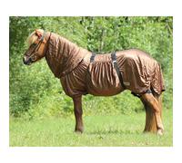 Couverture anti-eczéma pour cheval QHP Icelandic Marron 125 cm (Longueur totale: 165 cm)