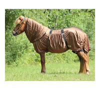 Couverture anti-eczéma pour cheval QHP Icelandic Marron 125 cm (Longueur totale: 165 cm)