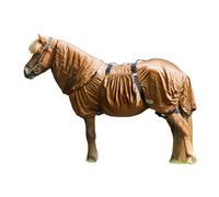 Couverture anti eczéma pour cheval QHP Icelandic Marron 135 cm (Longueur totale: 185 cm)