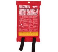 Couverture anti-feu 100 x 100 cm Alecto SB11 Rouge Rouge G