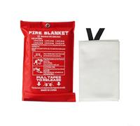 Couverture anti-feu conçue pour envelopper une personne ou un objet brûlant pour bloquer la chaleur et limiter la propagation du feu pendant l'évacuation ou le confinement (3)