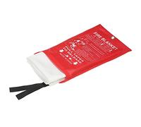 Couverture anti-feu, Couverture anti-feu de sécurité à dégagement rapide dans un étui avec boucles, 2mx2m, Facile à installer et rapide à déployer en cas d'urgence, pour la cuisine Bureau à domicile