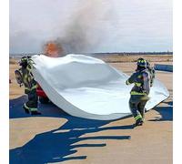 Couverture Anti-feu d'urgence Ignifuge Couverture Anti-Incendie en Fibre De Verre, Tissu Ignifuge Spécial pour La Lutte Contre Les Incendies, avec Sac De Transport(6x9 m/19.6x29.5 ft)