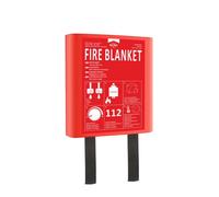 ELRO FB1212H Couverture Anti-feu 1,2 m x 1,2 m | Cuisine, Bureau, Barbecue, Camping, Sécurité d’Urgence | Conforme EN1869 | Boîtier Rigide | Fibre de Verre