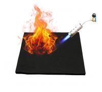 Couverture anti-feu en carbone, 20 x 20 cm, 5 mm d'épaisseur, bouclier thermique haute température, tapis de protection ignifuge pour tuyaux de plomberie, brasage et réparation