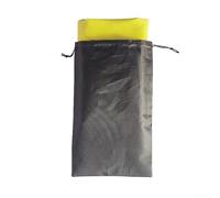 Couverture anti-feu en silicone ignifuge pour barbecue en plein air, tissu imperméable résistant à la chaleur et aux flammes (orange)