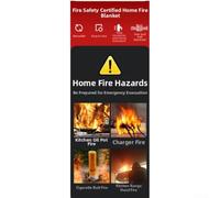 Couverture anti-feu pour kits de sécurité à domicile, kits de véhicules et postes de premiers secours sur le lieu de travail, design inhibiteur de flamme et non réactif (2)