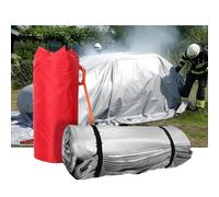 Couverture anti-incendie d'urgence pour voiture, grande couverture anti-incendie en fibre de verre, tissu ignifuge spécial pour la lutte contre les incendies, pour les accidents de véhicules électriqu