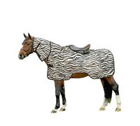 Couverture anti-mosque pour cheval avec col zébré Hkm Sports Equipment