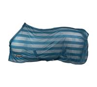 Couverture anti-mouches pour cheval à rayures HORKA 110 g Bleu 155/205 cm
