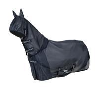 Couverture anti-mouches pour cheval avec couvre-cou et masque Acavallo Bleu 155 cm
