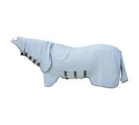 Couverture anti-mouches pour cheval avec couvre-cou Kentucky Gris 155 cm