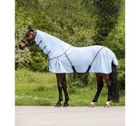 Couverture anti-mouches pour cheval avec encolure amovible Waldhausen Protect Bleu 135 cm
