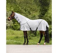 Couverture anti-mouches pour cheval avec encolure amovible Waldhausen Protect Gris 155 cm