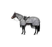 Couverture anti-mouches pour cheval avec franges Horze Defender Noir 165 cm