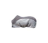 HKM Comfort Couverture anti mouches avec polaire Gris/Naturel/Bleu 115