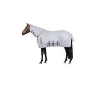 Couverture anti-mouches pour cheval avec rabat ventral Horze Defender 200g Gris 140 cm