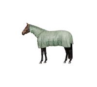 Couverture anti-mouches pour cheval avec rabat ventral Horze Defender 200g Vert 145 cm