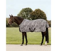 Couverture anti-mouches pour cheval avec sangles croisées Waldhausen Zebra Noir 125 cm