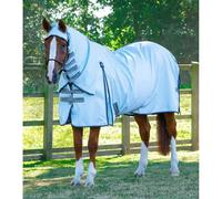 Couverture anti-mouches pour cheval avec sursangles Premier Equine Buster Sweet Itch Bleu 191 cm