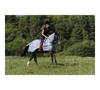 Couverture anti-mouches pour cheval Bucas Buzz-Off Bleu S
