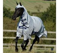 Couverture anti-mouches pour cheval Bucas Buzz-Off X Big Neck Gris 155 cm