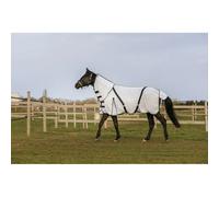 Couverture anti-mouches pour cheval en mesh Equithème Combo Blanc 198 cm