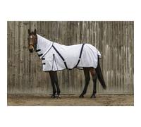 Couverture anti-mouches pour cheval en mesh Equithème Combo Blanc 198 cm