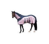 Couverture anti-mouches pour cheval HKM Comfort Rain Bleu 115 cm