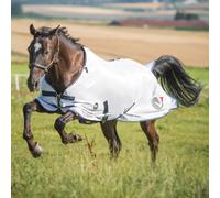 Couverture anti-mouches pour cheval HorSeven Blanc 125 cm