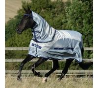 Couverture anti-mouches pour cheval imperméable Bucas Buzz-Off Rain Gris 125 cm